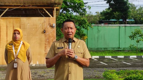 Sosialisasi terkait penerapan manajemen risiko oleh Dewan Pengawas saat Apel Pagi